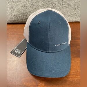 Land Rover Word Mark Cap Strap Back Hat Blue Rover Cotton Dad Hat New With Tags